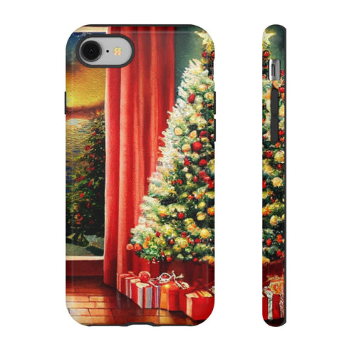 Christmas Tree in Cozy Holiday Home - Impact Resistant Phone Case iPhone 8 Glossy